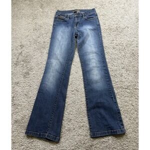Southpole Women's‎ Denim Jeans Mid Rise Y2K Vintage Bootcut 9 Flare Hip Hop